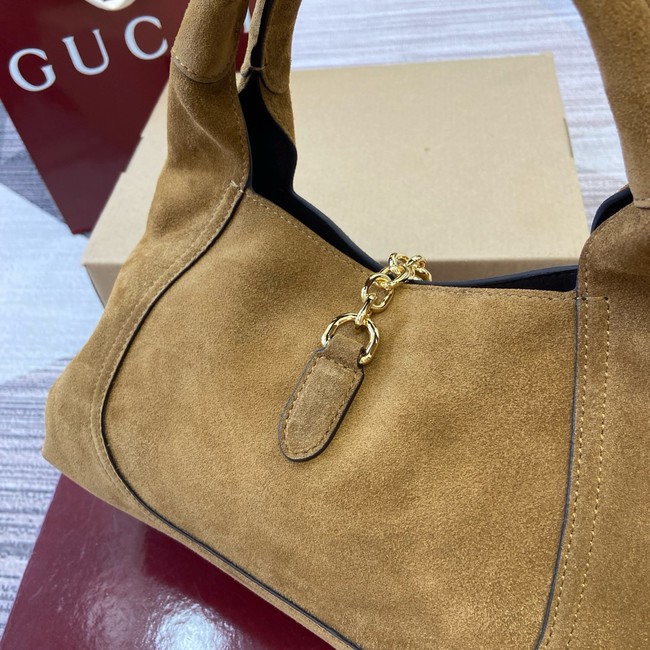 Gucci Beatrix medium tote bag suede 850926 brown suede