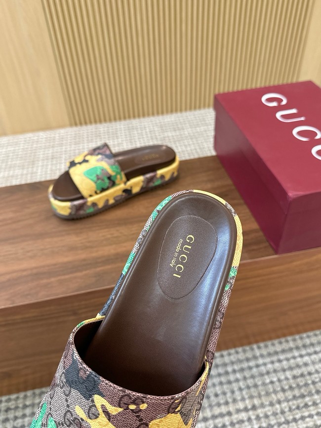 GUCCI Womens platform slide sandal 87185-3