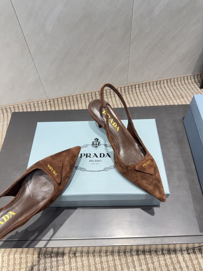 Prada leather slingback pumps 87220-2