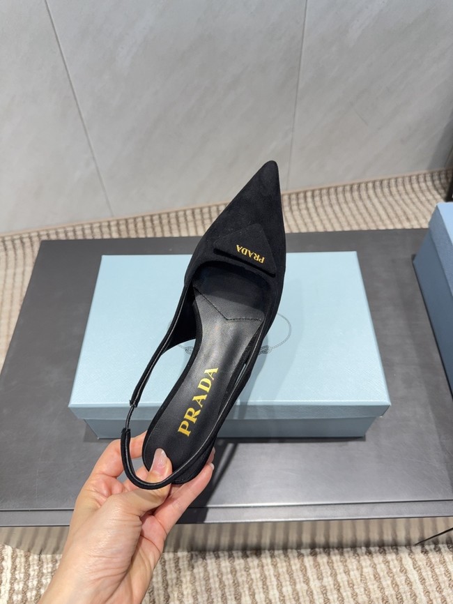 Prada leather slingback pumps 87220-4