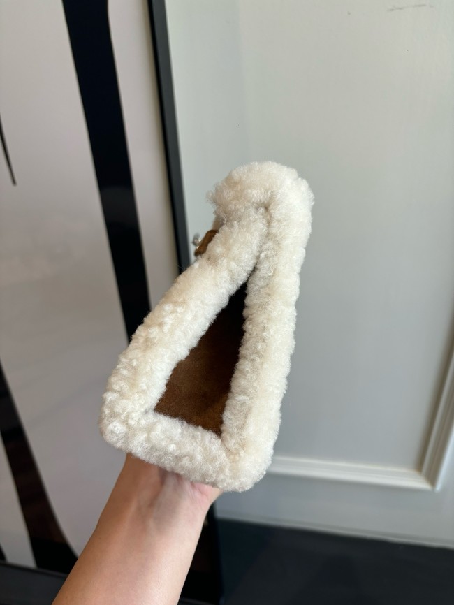 Hermes Kelly 22cm Tote Bag Suede Leather KL22 brown