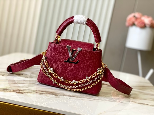 Louis Vuitton Capucines MINI M27038 Grenat Red