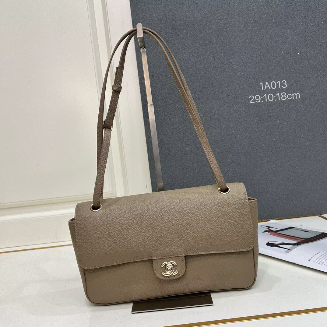 Chanel 26SS Original Leather Tote Shopping Bag 1A013 Gray