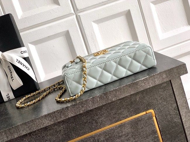Chanel Vanity with Chain 26C Oil-tanned leather AP4936 blue