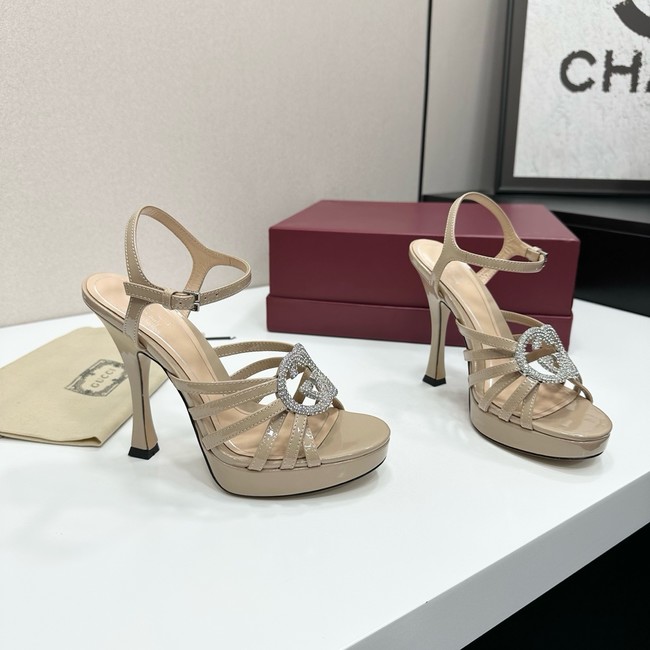 GUCCI Womens pump with crystal Interlocking G 21045-6