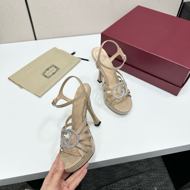 GUCCI Womens pump with crystal Interlocking G 21045-6