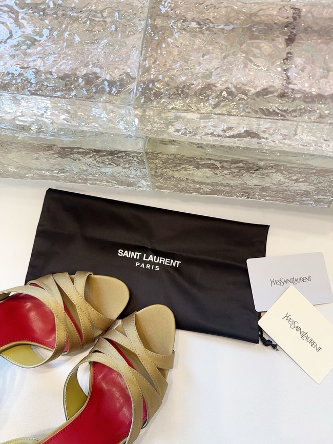 Saint Laurent CHANDELLE sandals in satin crepe 21047-2