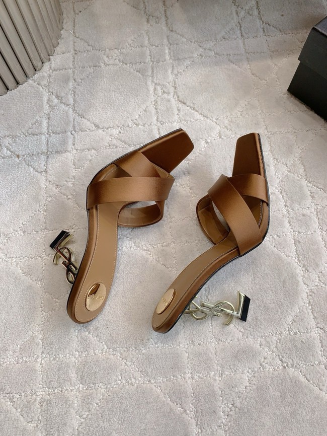 Saint Laurent CHANDELLE mules in satin crepe 15518-3