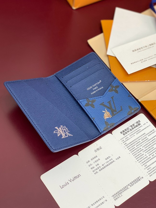 Louis Vuitton Passport Cover M27052 blue