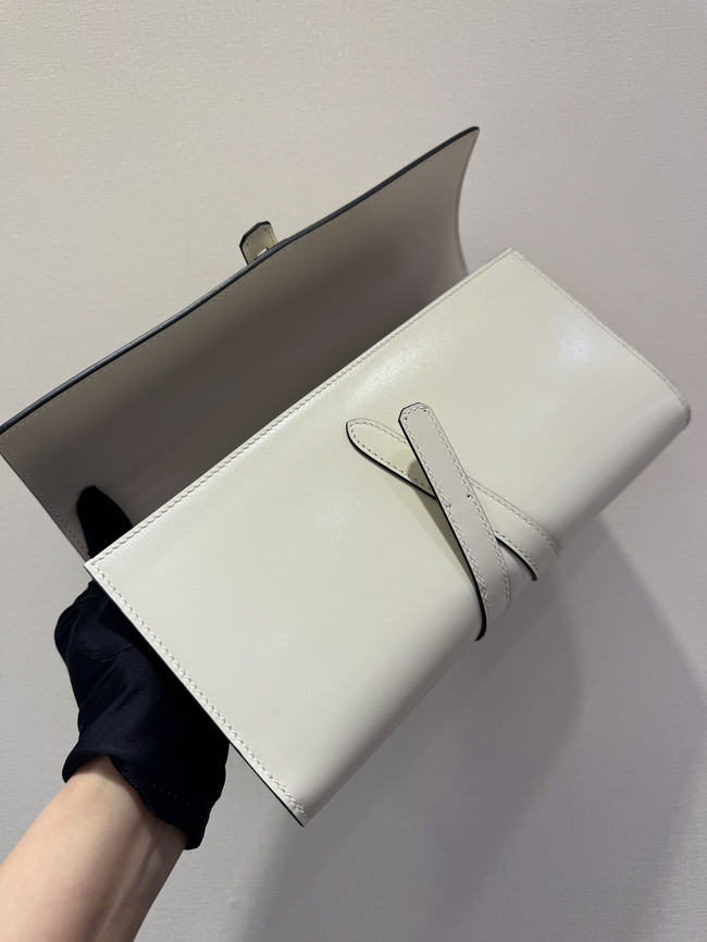 Hermes swift Leather Clutch 37568 Cream