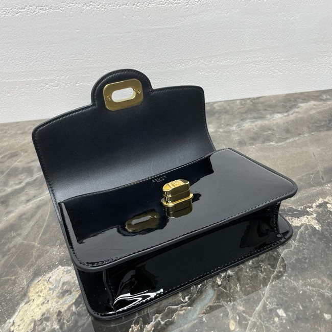 Celine TEEN CELINE JOSEPHINE bag IN PATENT CALFSKIN 121423 black