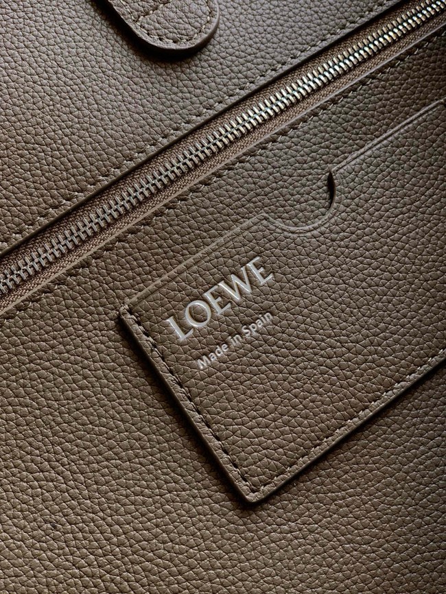 Loewe Large soft calfskin leather Madrid bag 9148 dark gray