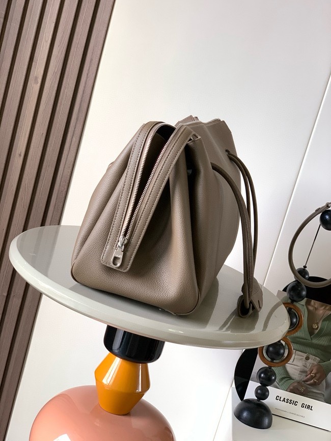 Loewe Large soft calfskin leather Madrid bag 9148 dark gray