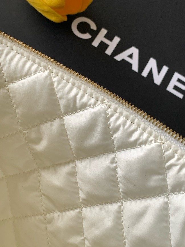 CHANEL Zipped Case AS4988 Dark Beige
