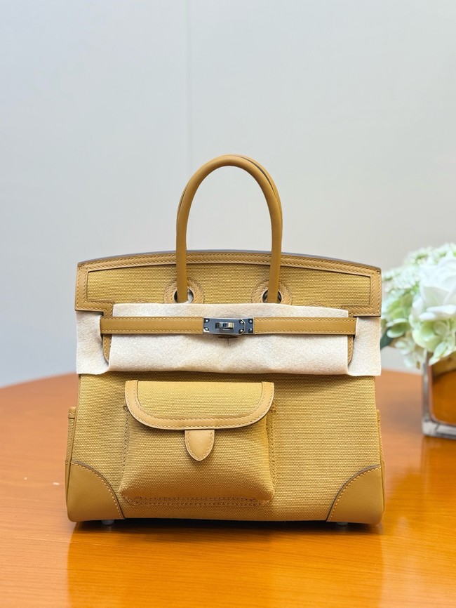 Hermes Birkin Toile & Cuir H6987-5