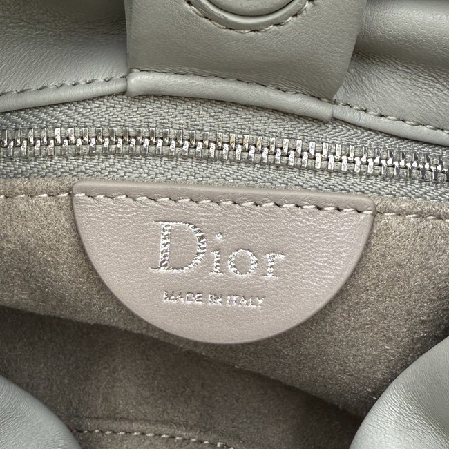 Small Dior Bow Bag Lambskin M0715P gray