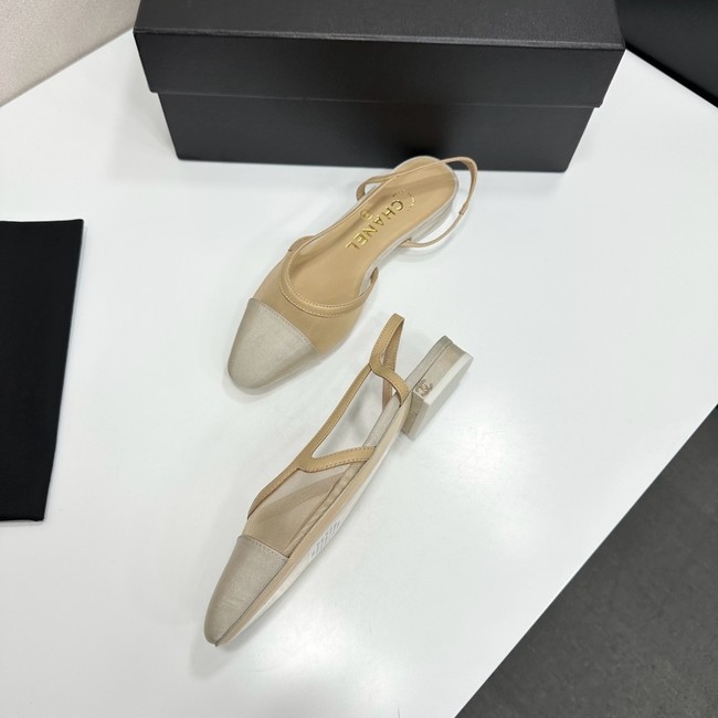 Chanel Slingbacks Mesh & Grosgrain 66938-2