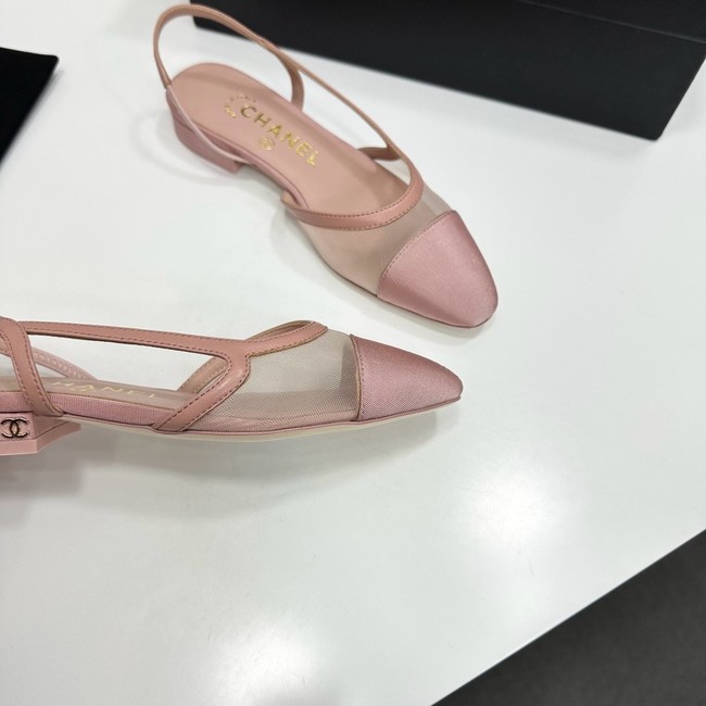 Chanel Slingbacks Mesh & Grosgrain 66938-5