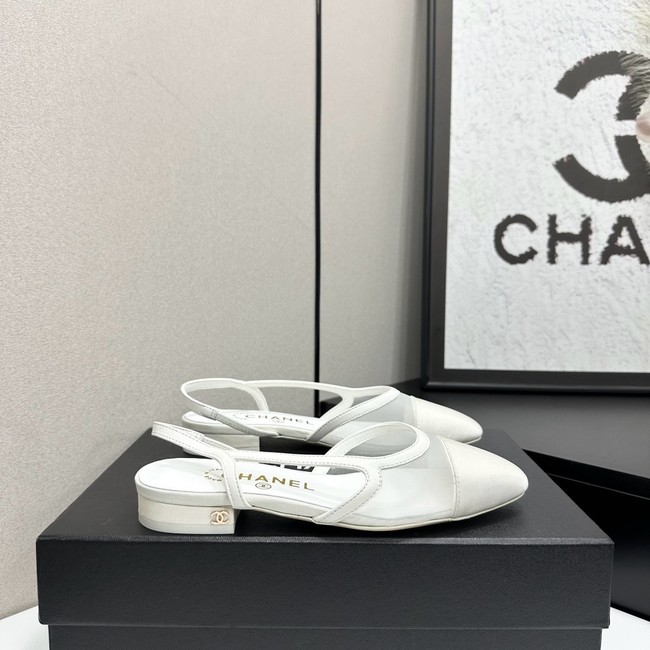 Chanel Slingbacks Mesh & Grosgrain 66938-6