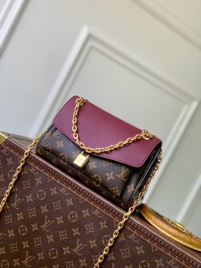 Louis Vuitton Monogram Canvas Original Leather M27066 Purple red