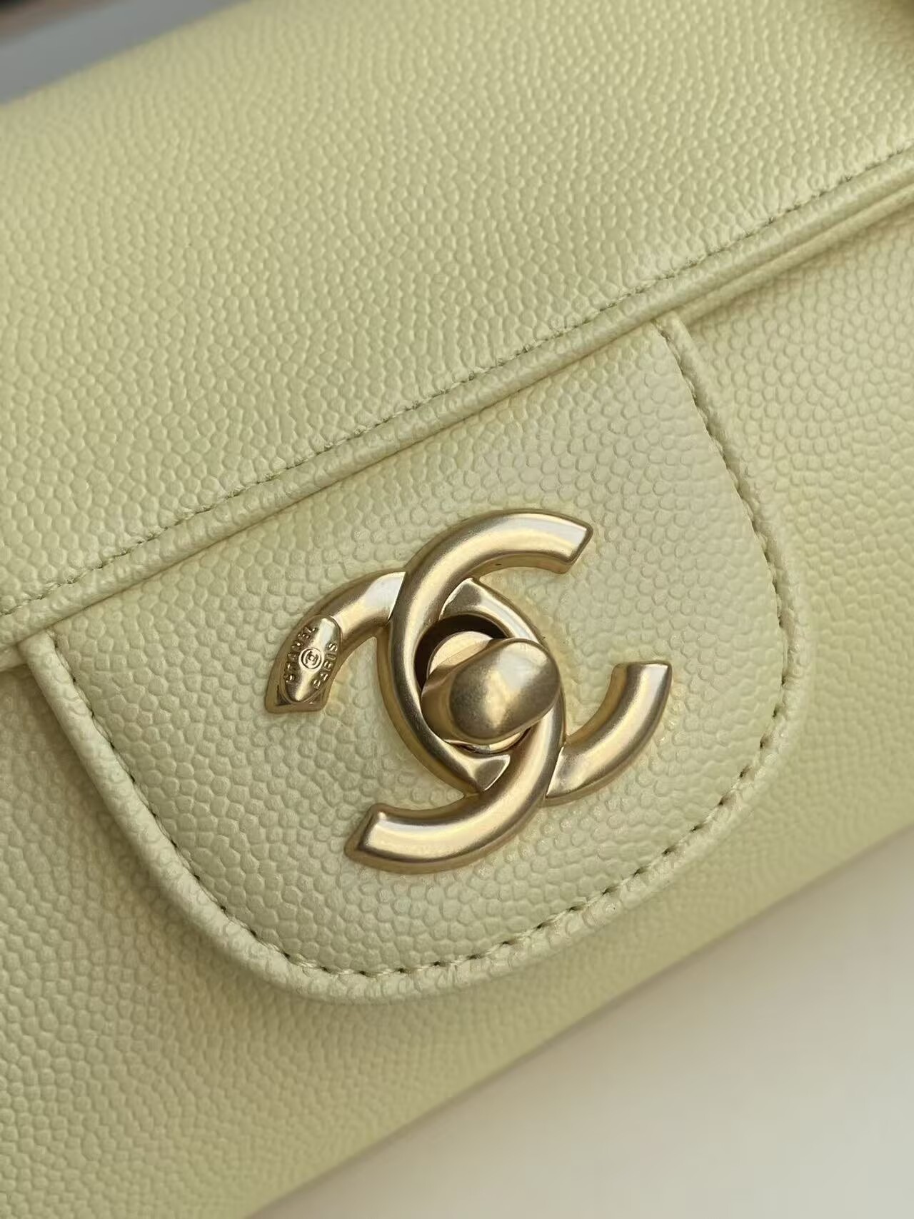 Chanel 26S Preppy Coco Top Handle Bag A53203 Yellow