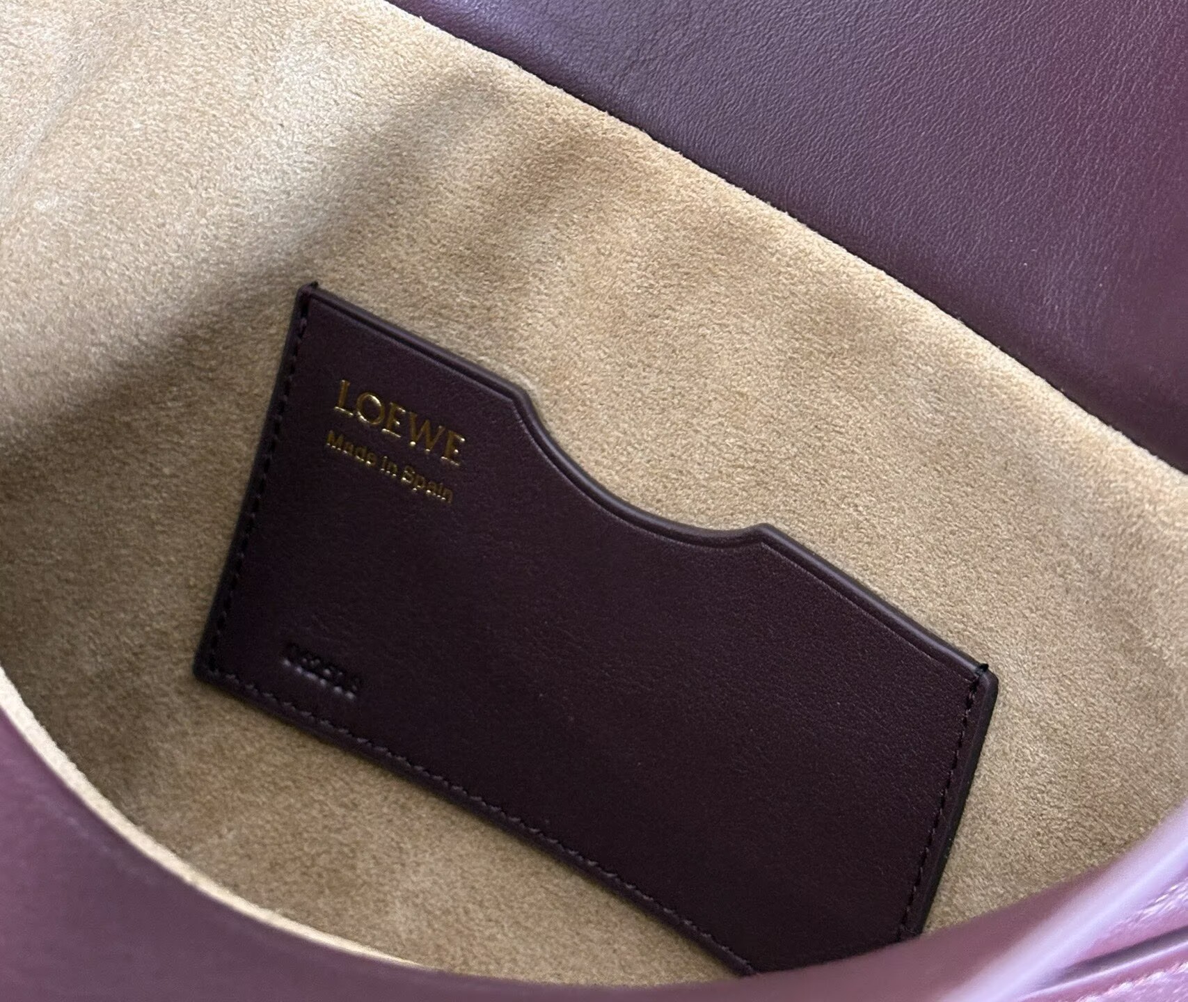 Loewe Ola Original Leather Fashion Handbag L53012 Wine