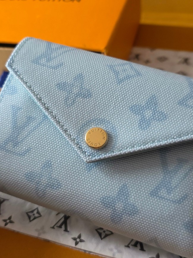 Louis Vuitton Victorine Wallet M27681 Bleu Courrier