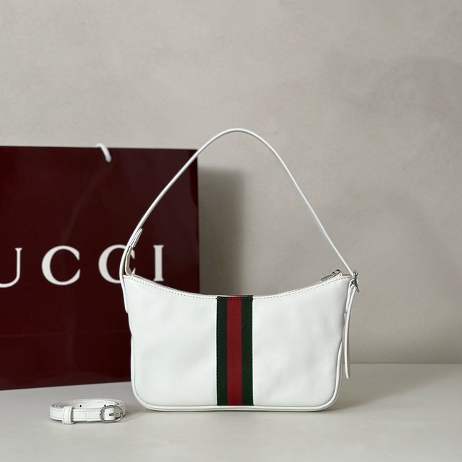 Gucci Lunetta small crossbody bag 863406 white