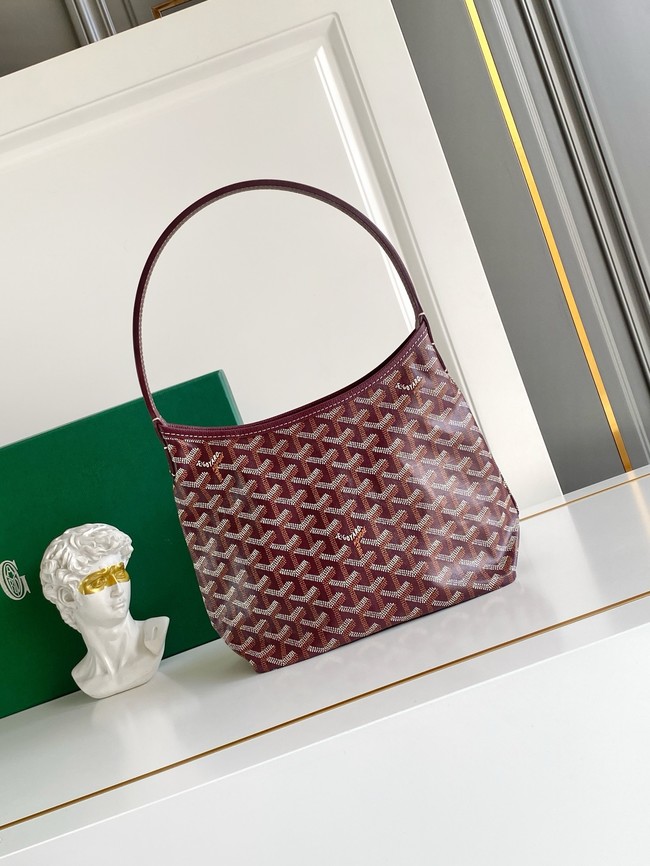 Goyard mini hobo 1CL03P wine red