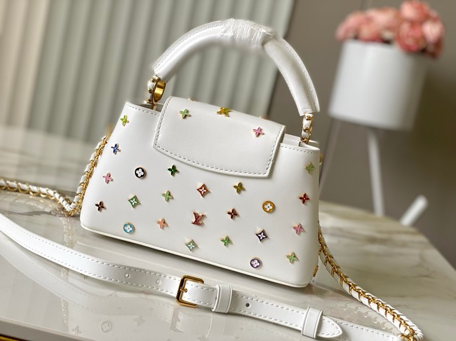 Louis Vuitton LV x TM Capucines East-West Mini M27636 white