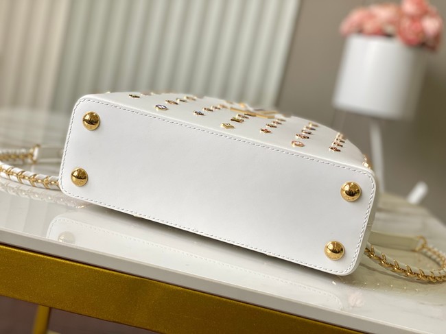 Louis Vuitton LV x TM Capucines BB M27638 white