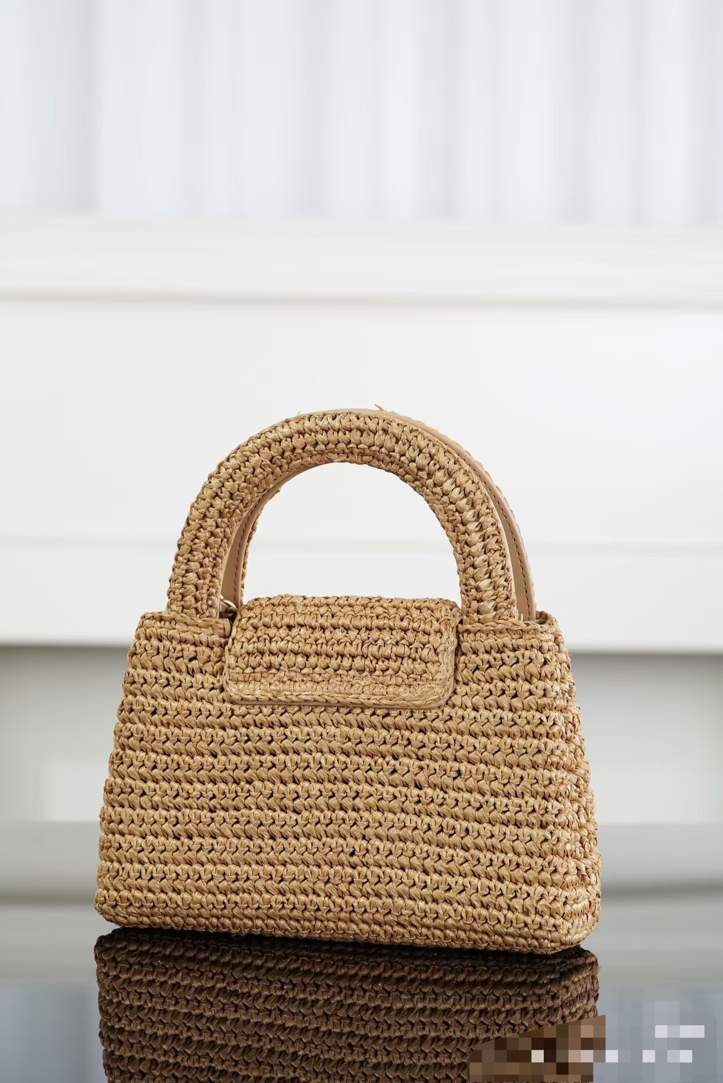 Chanel 26C Kelly Woven Bag AS4416 Beige