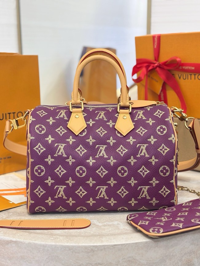 Louis Vuitton Speedy Bandouliere M28076 Purple