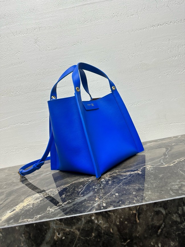 Celine SMALL CUBE BAG NATURAL Calfskin 124182 electric blue