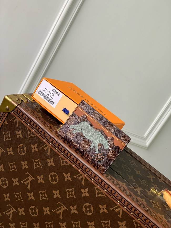 Louis Vuitton Double Card Holder x The Darjeeling Limited N40873