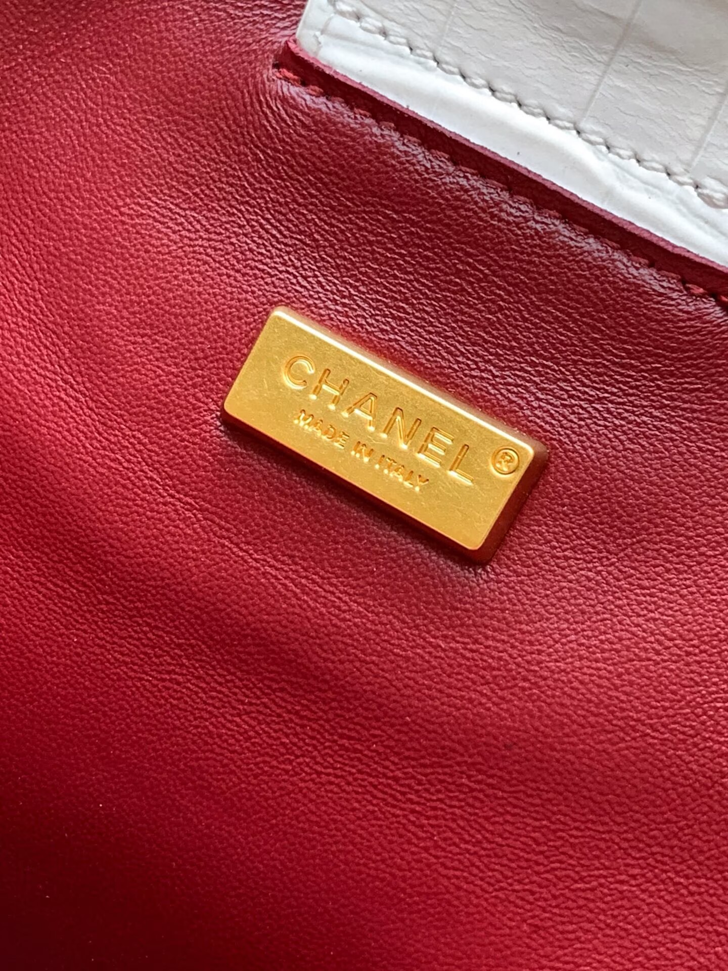 Chanel 2026SS Original Crocodile Leather A31021 White