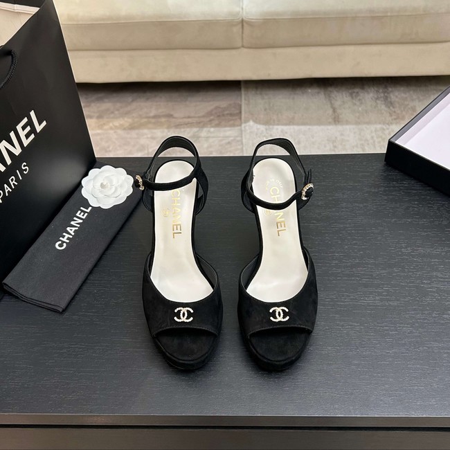 Chanel Sandals Laminated Lambskin 11CM 66966-4