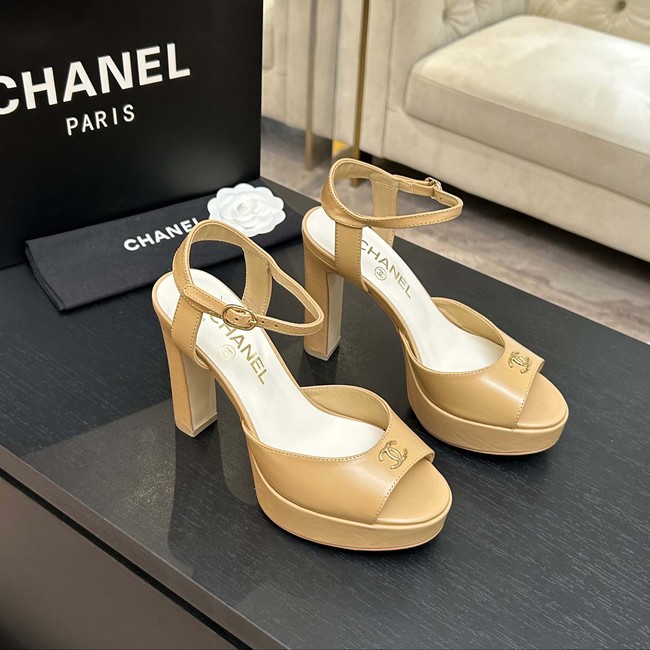 Chanel Sandals Laminated Lambskin 11CM 66966-5