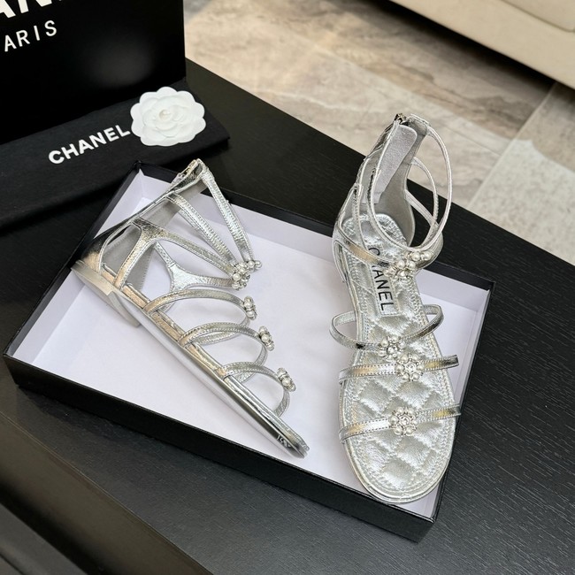 Chanel Sandals Laminated Lambskin 66964-3