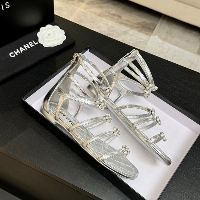 Chanel Sandals Laminated Lambskin 66964-3