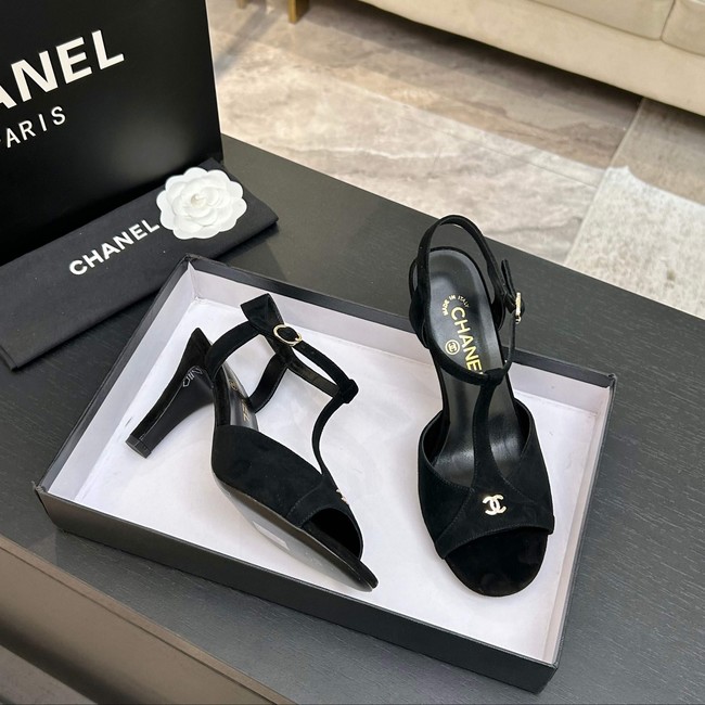 Chanel Sandals Suede Kidskin G47030-1