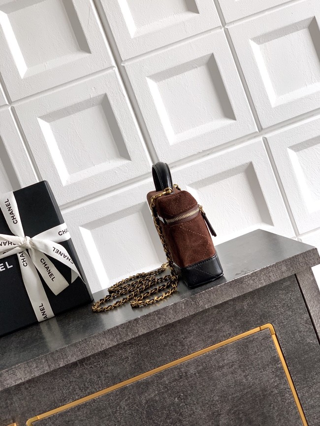 CHANEL Vanity with Chain AP5186 black&dark brown