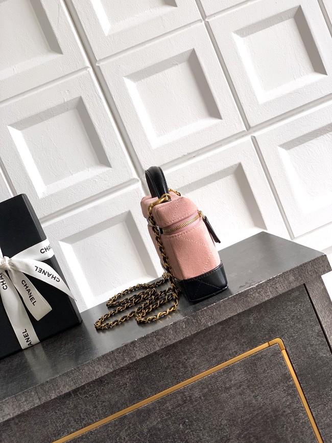 CHANEL Vanity with Chain AP5186 black&pink