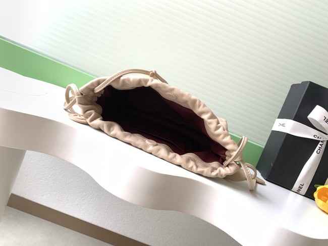 Chanel Lambskin Hobo Bag AS5227 apricot