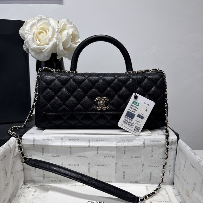 Chanel Maxi Flap Bag With Top Handle AS6091 black