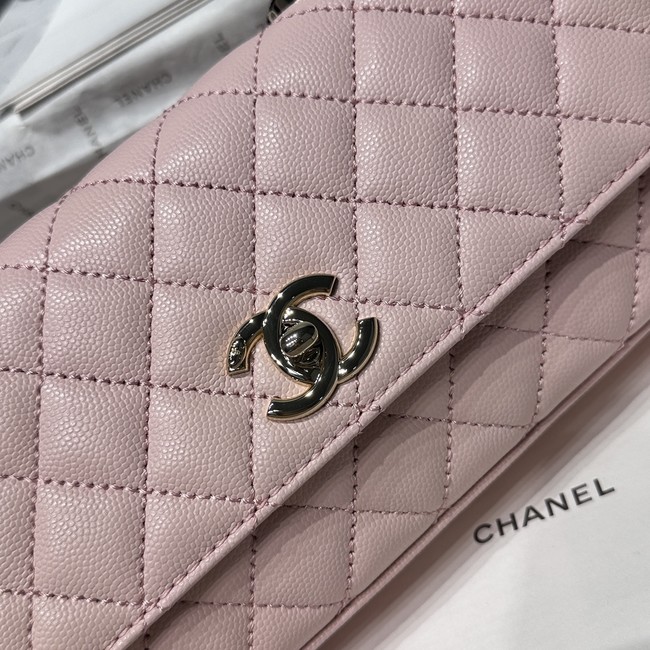 Chanel Maxi Flap Bag With Top Handle AS6091 pink