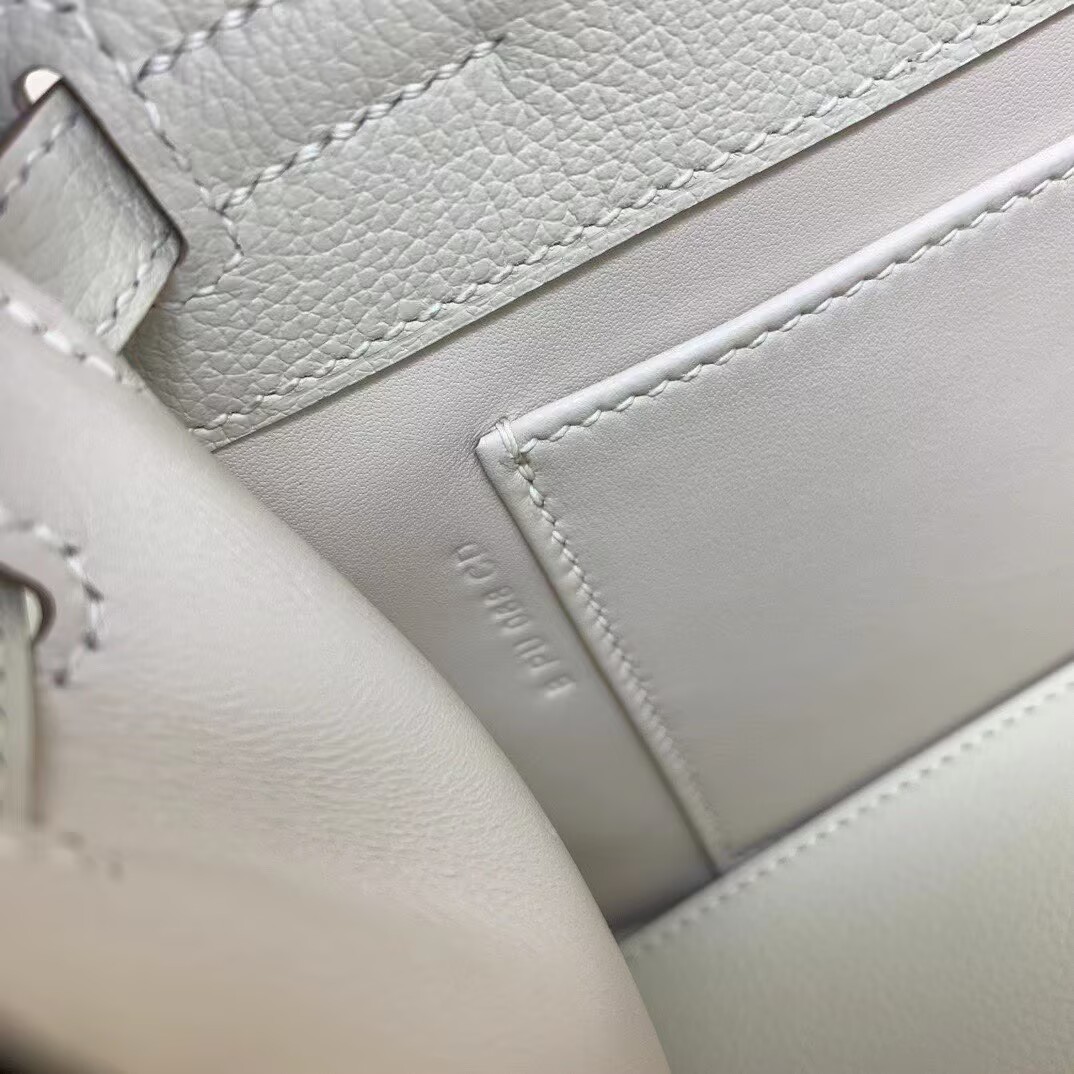 Hermes Kelly Danse Original Evercolor Leather 22CM KL22 Cream Gold-Tone