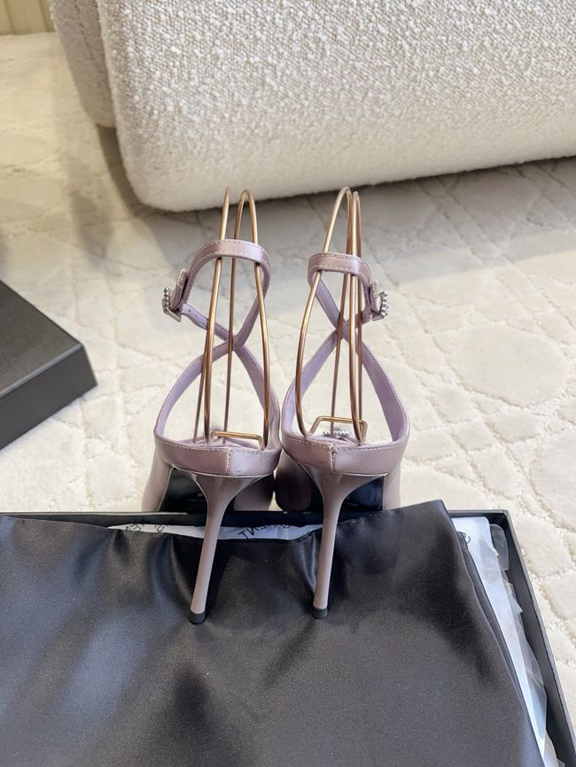 Saint Laurent in satin crepe and rhinestones Heel 10.5CM 69021-2 Saint Laurent in satin crepe and rhinestones Heel 10.5CM 69021-2