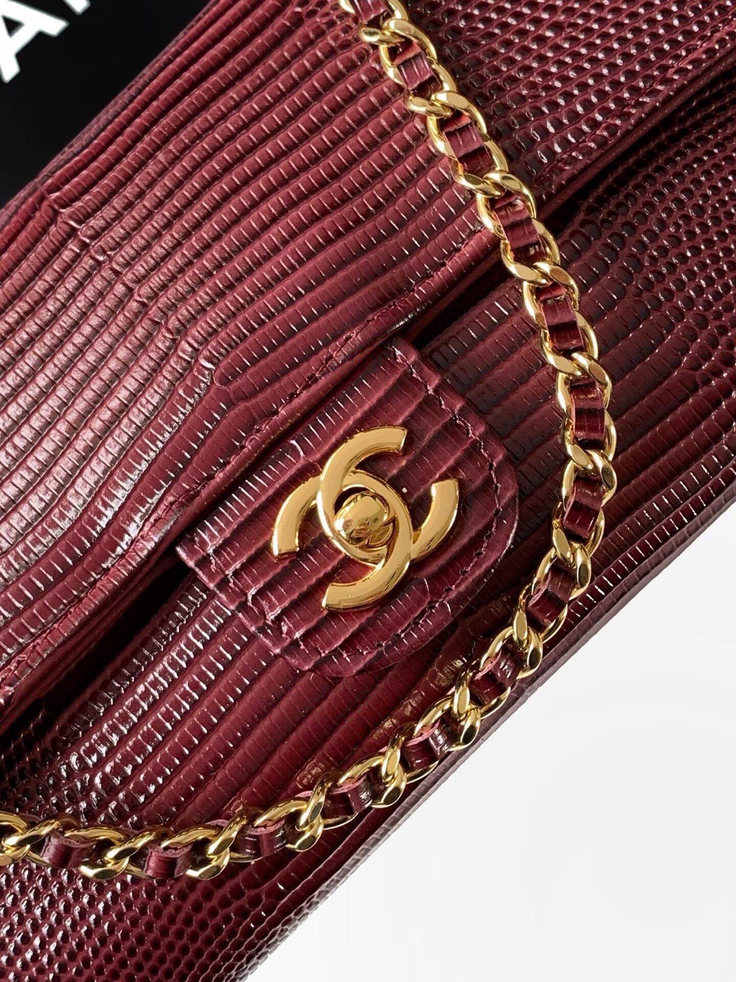 Chanel 26A Original Leather CC Handbag A6430 Burgundy