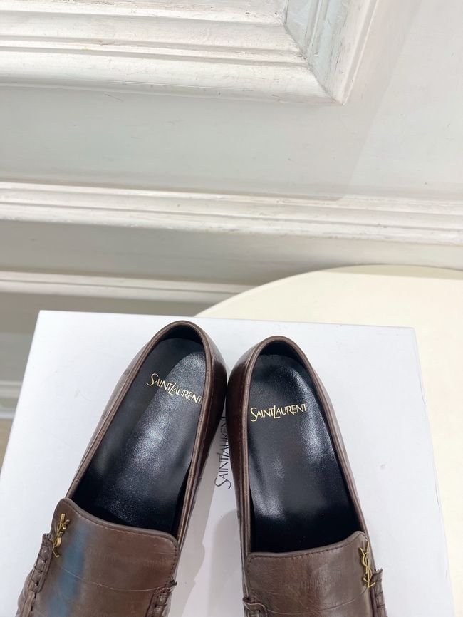 Yves saint Laurent LE LOAFER supple in shiny leather 818908-6 Yves saint Laurent LE LOAFER supple in shiny leather 818908-6